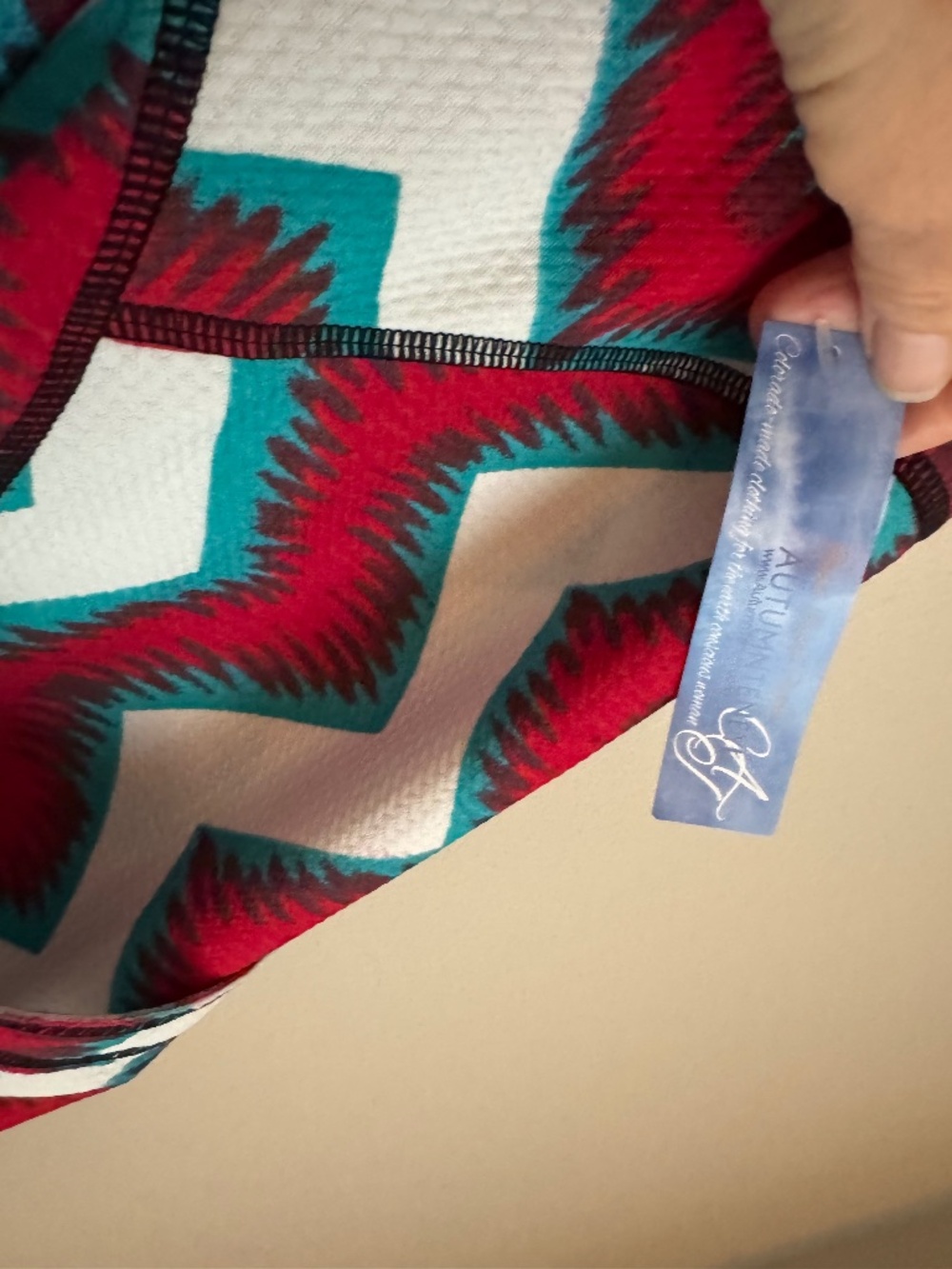 NWT, AUTUMN TENEYL DAPHNE PANTS IN FIRE AND ICE PRINT - Picture 3 of 14